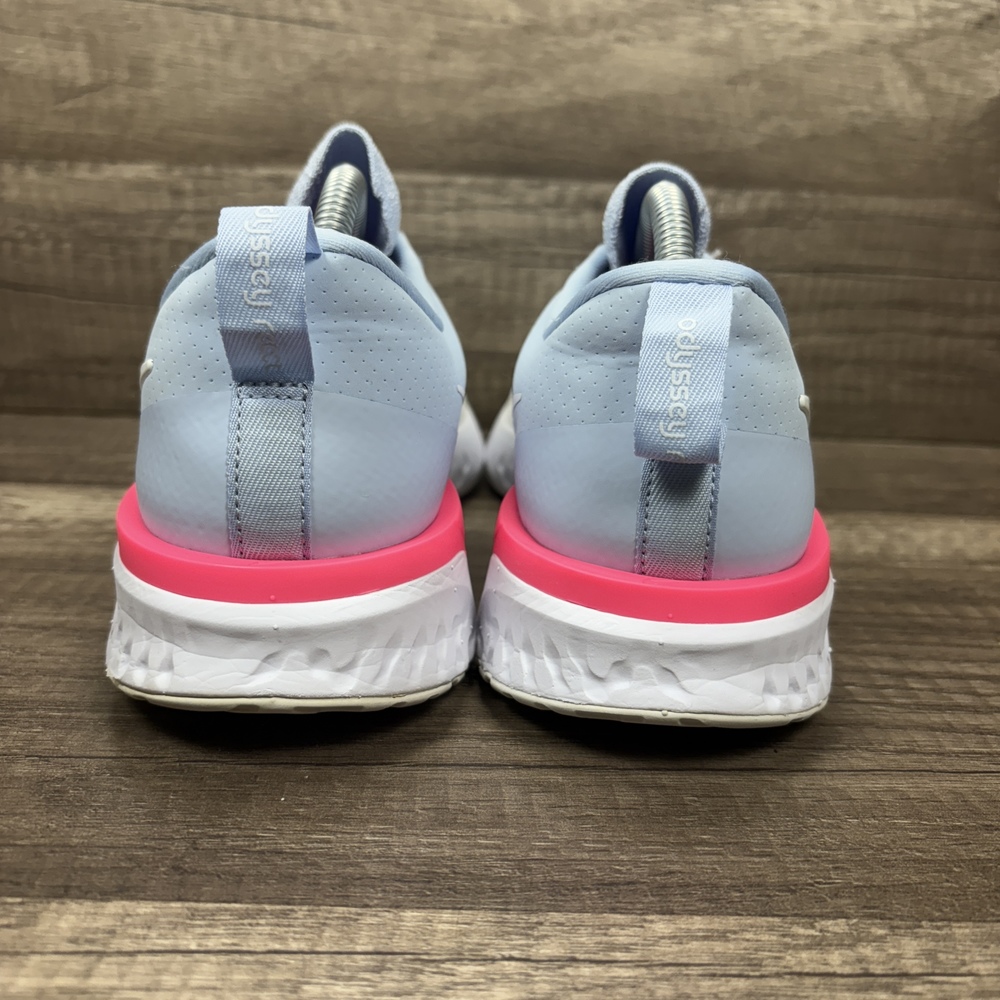 Nike Odyssey React Flyknit 2 Blue Womens US Size 7.5 AH1016-401 Running Shoes - Picture 4 of 9